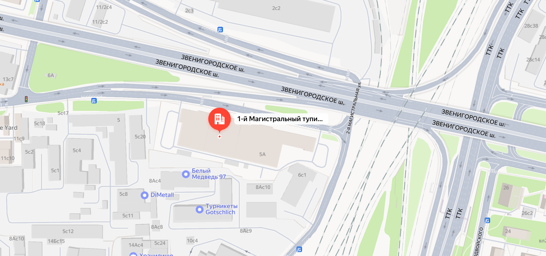Карта расположения офиса Роскомплект